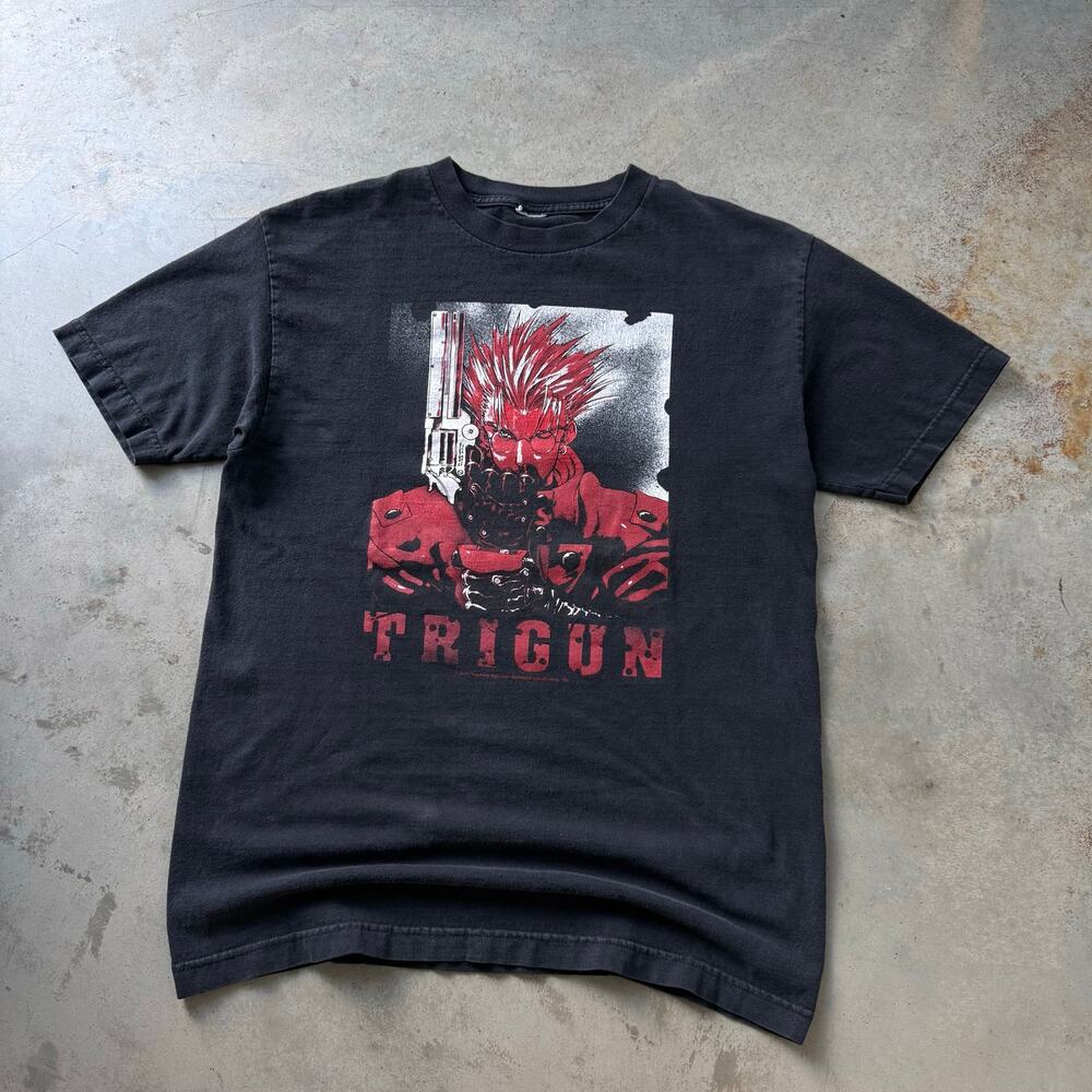 Vintage Y2K Trigun Vash The Stampede Anime Retro Graphic T-shirt Size Medium